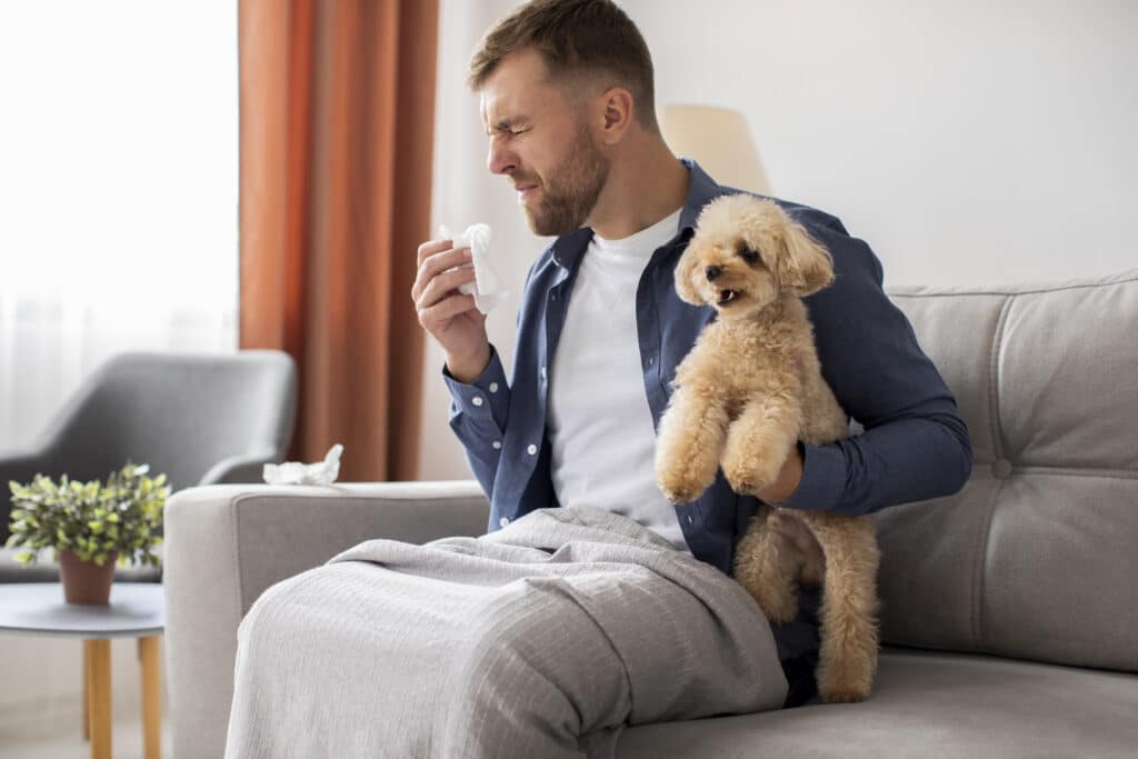 Il pelo del cane ti fa starnutire